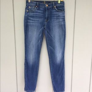 7 For All Mankind skinny ankle jeans